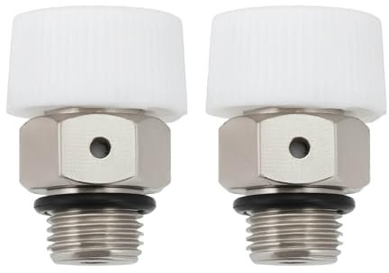 Be In Your Mind 2 Stück 1/4 Zoll Automatisches Entlüftungsventil Kupfer Entlüftungsventile Ablassventil für automatische Luftfreigabe in Auspuffanschlüssen und Heizkörpern