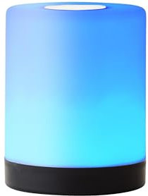 Lampada da tavolo Aro in nero, senza fili LED con batteria, 3000 K, cambio colore RGB, dimmer touch, funzione di ricarica USB, resistente alle intemperie, IP44, portatile, 11,6 cm, perfetta per