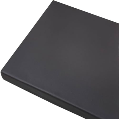 JORTUIO Bankauflage Bankkissen 80/60/90/120//140/160 Outdoor Kunstleder Sitzkissen-Wasserfestes-rutschfeste-GartenBankauflage- 5 cm Dicke Matte für Schaukel Terrasse Drinnen(Black,80x40cm/31x16in)