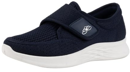 Generisch Zapatos Para Pies Hinchados, Zapatos Ortopédicos Mujeres Hombres Malla Ergonómica Diabéticos Breeze Slippers Naturstep Polineuropatía Vendaje Zapatos Salud Zapatos