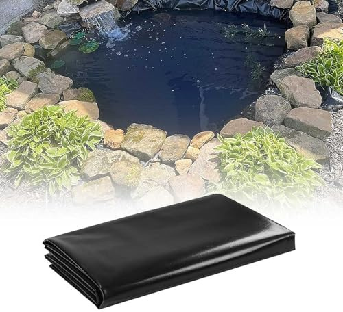 Revestimiento prefabricado para estanques de koi (3x4m, 5x7m, 6x9m, 7 x8m, 10x12m), resistente y duradero, fácil de cortar. Lámina de sellado para lagos artificiales y obras de construcción.(10x15m)