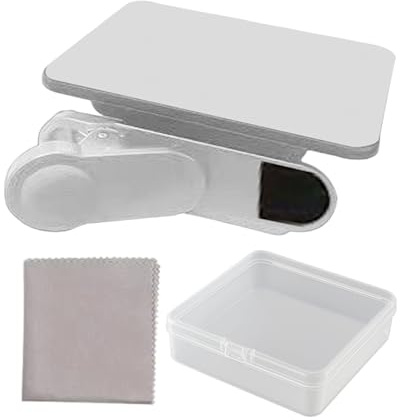 Effetto specchio – 4,25 x 2,64 x 1,38 pollici lente clip per smartphone, fotocamera con riflesso ruotabile, per cellulare per utenti esperti di tecnologia cercatori di espressione artistica