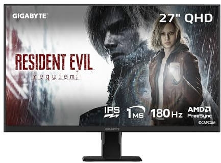 GIGABYTE - GS27QA SA - 27 IPS Gaming Monitor - QHD 2560x1440-180Hz - 1ms MPRT - AMD FreeSync - HDMI, DP - Black