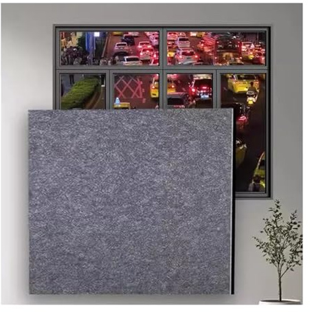 XILYZMO Wedge Design Acoustic Foam Panels, Window Insulation Cuttable Acoustic Panel, Easy-Hook Studios Sound Proofing Padding for Studios Office Home(50x110cm)