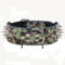 Haoyueer Hundehalsband mit Spitzen Nieten, 5,1 cm breit, stilvolles Leder-Hundehalsband für mittelgroße und große Hunde, Pitbull, Labrador, Boxer Rottweiler, Deutscher Schäferhund, Camouflage, M
