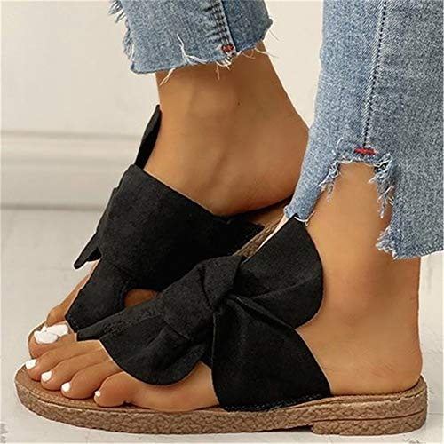 Tåkorrigering 2020 sandaler ortopediska premium tåkorrigerare sandaler stor tå hallux valgus stöd plattform sandal skor, svart, 43 EU