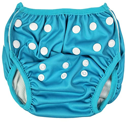 Splash About Unisex Baby Size Adjustable Swimming Under Nappy Kleinkind-Schwimmwindel, blau, 0-12 Monate