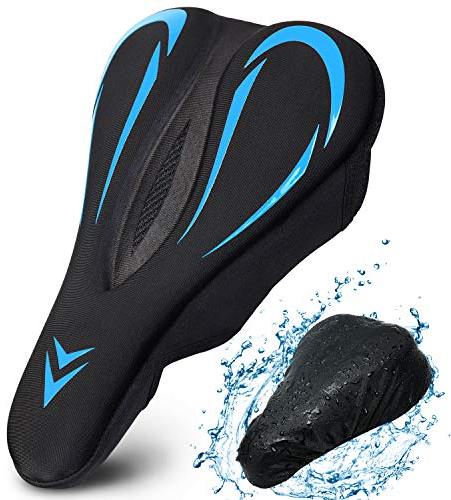 Souke Sports - Fahrrad Gel Sitzbezug, Komfortabel Rennrad-Sattelkissen für das Radfahren im Freien mit Wasserdichten Bezug