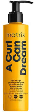 Matrix Gel Illuminante, Per Capelli Ricci e Mossi, Arricchito con Miele di Manuka, Effetto Strutturante, Per una Chioma Definita, A Curl Can Dream, 250 ml