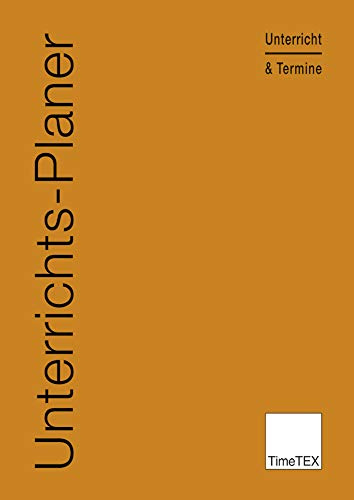 TimeTEX Unterrichts-Planer - A5 - Heft - Rot/Braun - 10706 - superleichter, neutraler Halbjahres-Planer - Schulplaner - Unterrichtsplaner