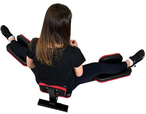MuscleForge Beinspreizer Spagattrainer – Professionelle Spagat Maschine für Flexibilitätstraining – Adduktoren Trainer bis 180° mit stabiler Stahlkonstruktion, gepolsterten Auflagen, Yoga & Kampfsport