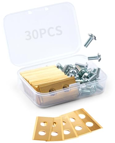 A aBlumen 30 x Klingen für Worx Landroid Messer Titan Ersatzklingen für Mähroboter Worx Landxcape Einhell Kress Zoef Robot 30 Universal Ersatzmesser Inkl. 30 Schrauben