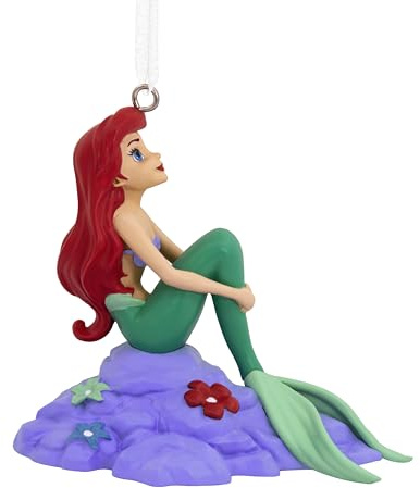 Hallmark Ariel prydnad, dekoration med den lilla sjöjungfrubräd, Disney hängande prydnad, hängande julprydnad, gåvor till jul