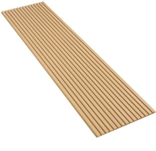 Fox & Grain Slat Wall Panelling- MDF Slat Wall Panels – Paintable Decorative Panels for Wall Kit for Home Décor - Easy-to-Install Wall Panelling Kits (3)
