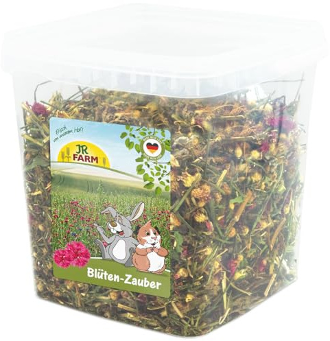 JR Farm Pot de Fleurs Magique 400 g (Herbes pour Lapins Nains et rongeurs, complément Alimentaire)