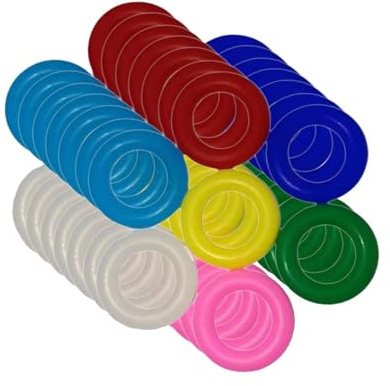 Gralara 100 Piezas Anillos para Patas de Aves Anillos de Reconocimiento Anillos para Patas de Identificación de Colores Mezclados para Loros Palomas, 9mm