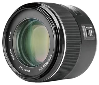 Compatible con Objetivos Canon EF Mount 85mm F1.8 de Enfoque automático for Retratos, Formato Completo, for cámaras DSLR.