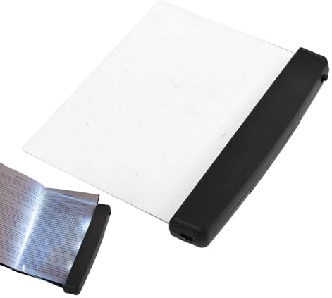 Lampada Da Libro A Pannello | Segnalibro Flat Lampada Da Libro A LED | Pannello Di Illuminazione A LED Per La Protezione Degli Occhi | Per La Lettura In Luoghi Bui Come Dormitori, Comodini, Viaggi