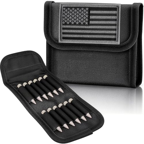 Porta Munizioni Tattico Pieghevole da 12 Colpi, Borsa Porta Cartucce per Fucile a Pompa, Supporto per Proiettili, Accessori per la Caccia.