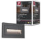 Paulmann 94383 - Applique da esterno a LED da incasso, lunghezza IP65, 103 x 58 mm, quadrato, incl. 1 x 4 Watt, nero, lampada da esterno in alluminio