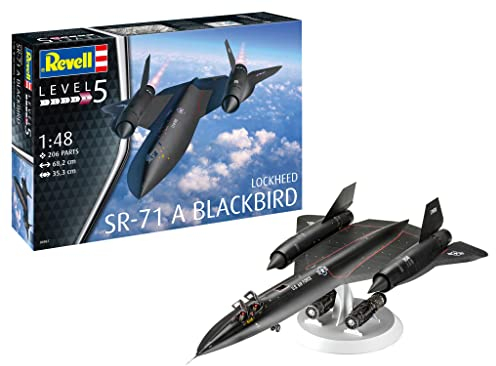 Revell 04967 Lockheed SR-71 A Blackbird 1:48 Scale Unbuilt/Unpainted Plastic Model Kit Age 13+