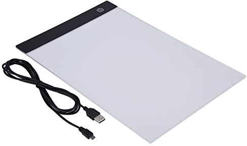 Led Licht Pad,Tragbare Light Pad Mit USB Leuchttisch A4 Led Dimmbar 3-stufige euchtkasten-Zeichenbrett für Designen Kopieren Zeichnen Skizzieren Animation (3-stufige einstellbare)