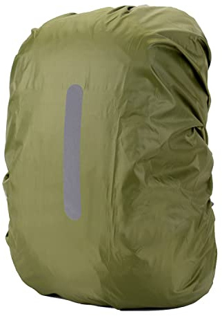 HYCOPROT Housse de Sac à Dos Réfléchissante 8-80L, Étanche Anti-Poussière et Résistant à l'Abrasion Couverture Anti-Pluie, Housse de Pluie pour Randonnée, Camping, Tourisme, Cyclisme (XS, Vert)