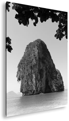 deyoli Formato isola in Thailandia: 90 x 60 cm, effetto: bianco e nero, stampa digitale di alta qualità con cornice