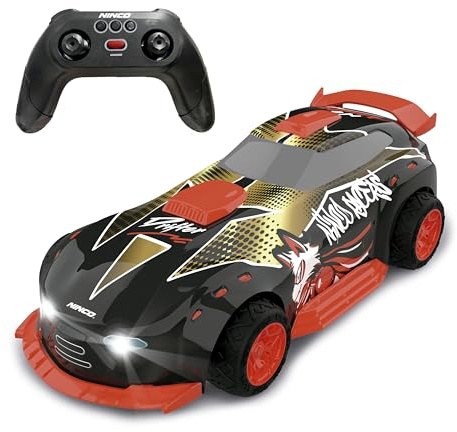 Ninco - Coche teledirigido Drifter con batería Recargable y Luces, Programable: Guarda los Movimientos y los Reproduce Solo, A Partir de 6 años (NH93199)