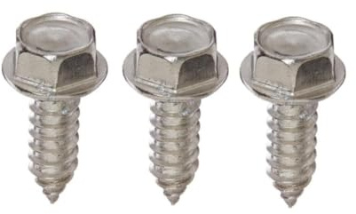 10x 6.3mm x 16mm Flanged Hexagon Head Self Tapping Screws Zinc Plated Steel Ideal for Metal Wood and Brick Self Tapping Screws Wood High Strength Durable