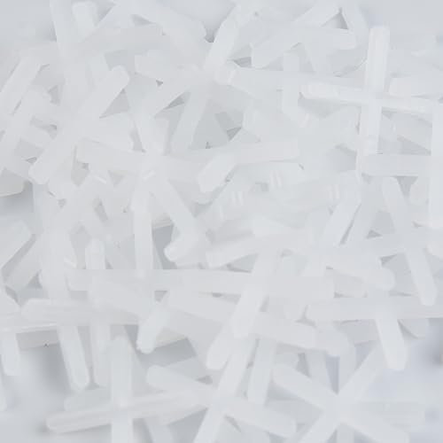 Distanziatori per piastrelle da 5 mm, distanziatori in plastica a forma di croce, per un posizionamento accurato delle piastrelle, fai da te, pavimentazione e piastrelle, 100 pezzi