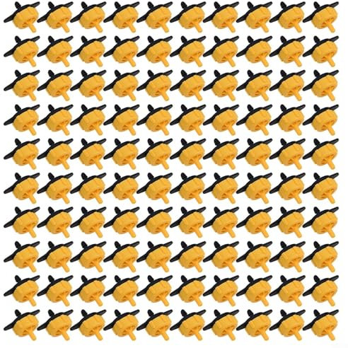 Entgoinggo Goteros de riego, 100 unidades, goteros compensadores de presión para jardín de ahorro de agua para macizos de flores, césped, gotero de riego (2 L)