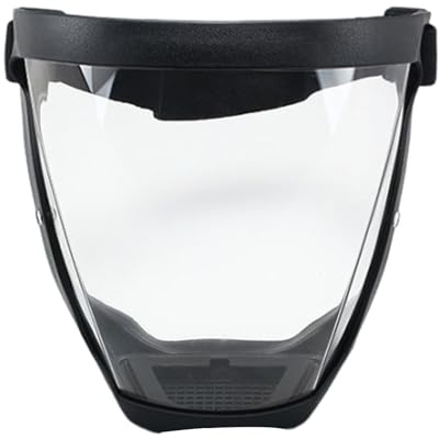 zjhukfmc Visiera integrale,visiera protettiva integrale regolabile,Maschera trasparente antiappannamento con fascia regolabile,Visione chiara,Vestibilità sicura,per attività quotidiane lavoro