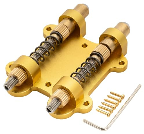 Musiclily Ultra Colorful Series Dubbel Tremolo Stopper Stabilizer för Stratasvaj Elgitarr, Guld