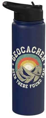 Geocacher Been There Found That Funny Geocaching Cache Stainless Steel Insulated Water Bottle