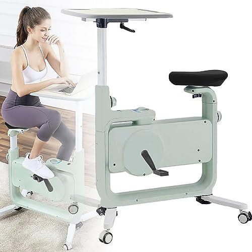 Magnetisk motståndig motionscykel med justerbart skrivbord – vikbar inomhuscykel för hemträning och konditionsträning