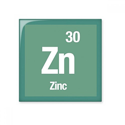 DIYthinker Elemento Zn Zinc Ciencias Químicas brillante baldosa cerámica de baño Cocina muro de piedra artesanal de regalo Decoración