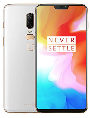OnePlus 6 Smartphone (15,95 cm (6,28 Zoll) 19:9 Touch-Display, 128 GB interner Speicher, Android 8.1 Oreo / Oxygen OS 5.1), Silk White