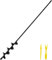 SYITCUN Gartenbohrer 5x60cm Völlig Solide Garten Schneckenbohrer Professionelle Bohrmaschine Tree Flowering Planter Handbohrer Erdlochbohrer Spiralbohrer Erdbohrer Pfahl Loch für das Pflanzen
