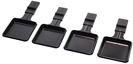 4x Pfanne, Pfännchen kompatibel mit/Ersatzteil für Severin 9759048 RG 2371 RG 2372 RG 2373 RG 2374 Raclette