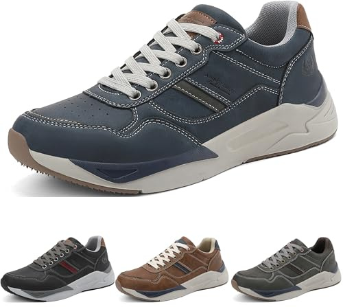 ARRIGO BELLO Sneakers Uomo Scarpe Leggere Formatori Moda Tempo Libero Scarpe Traspiranti Camminare Scarpe Sportive Outdoor Taglie 41-46（Blu100，43）