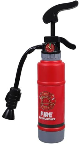 TOYANDONA Extintor De Incendios Falso Juguete De Bomberos para Niños Tamaño Pequeño Rociador De Agua para Juegos De Verano Playa y Piscina, Accesorio para Fiestas Temáticas,