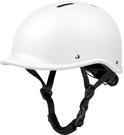 LeapBeast Casque de Vélo Urbain, Réglable Casque Velo Homme, Casque de Vélo pour Femme avec 7 Canaux de Ventilation – Collection Heritage – Certifié Sécurité (Blanc, L)