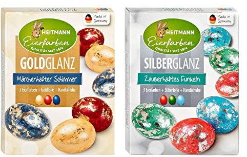 Heitmann Eierfarben (Goldglanz + Silberglanz)