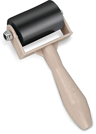 1 Packung Gummirollen-Brayer, Pinsel Gummi-Brayer-Walze, Tinte und Stempel Art Craft Oil Painting Tools, 3,5 cm(Original)