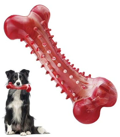 Huifengjie Hundespielzeug Unzerstörbar, Natürliches Gummi Kauspielzeug Hund Unzerstörbar, Robustes Hundespielzeug Unkaputtbar, Hunde Kauspielzeug für Mittleren Große Hunde