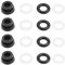 VGOL 10 Sets 12 mm Pumpenkern, altmodische Lederschale, 2T, hydraulischer Wagenheber, horizontaler Dichtungsring-Set für Ölfüllstopfen mit 12 mm Durchmesser
