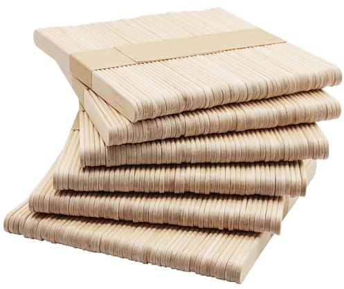 300 palos de helado de madera, espátulas y varillas para manualidades y trabajos artesanales