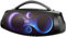 DOSS Extreme Boom Pro D200 240W Peak Outdoor-Lautsprecher, kräftiger Bass, 26 Stunden Spielzeit, Beat-Sync-Lichtshow, Stereo-Kopplung, IPX6 für Camping, Strand, Gartenparty - schwarz