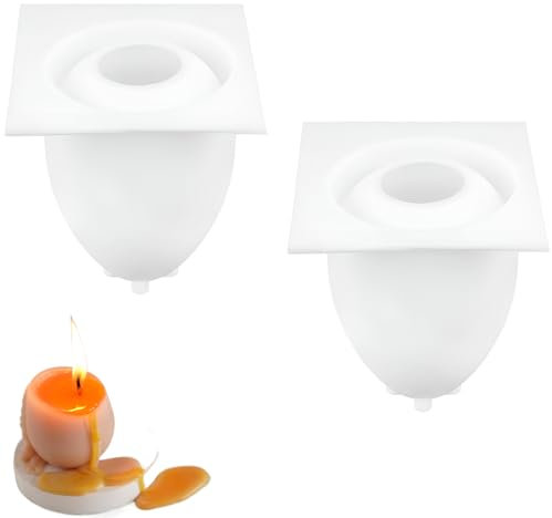 2 stampi in silicone per uova, stampi in silicone, per uova di Pasqua, in silicone, 3D, per Pasqua, per cioccolato, candele, regali di Pasqua